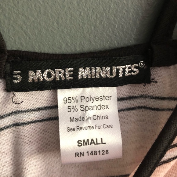 5 More Minutes Pink & Black Stripe Dress - Picture 4 of 6